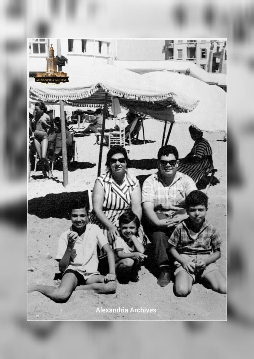 شاطئ سيدي جابر 1962 
