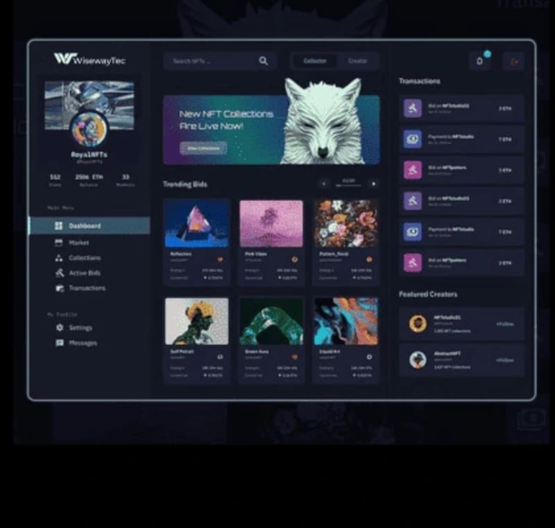 NFT marketplace development