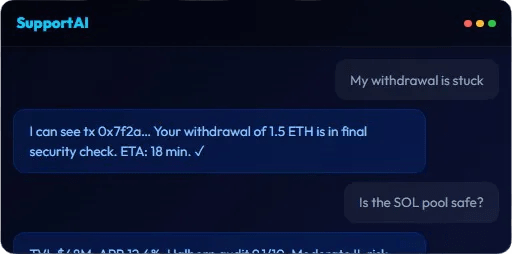 SupportAI — Crypto Exchange Bot