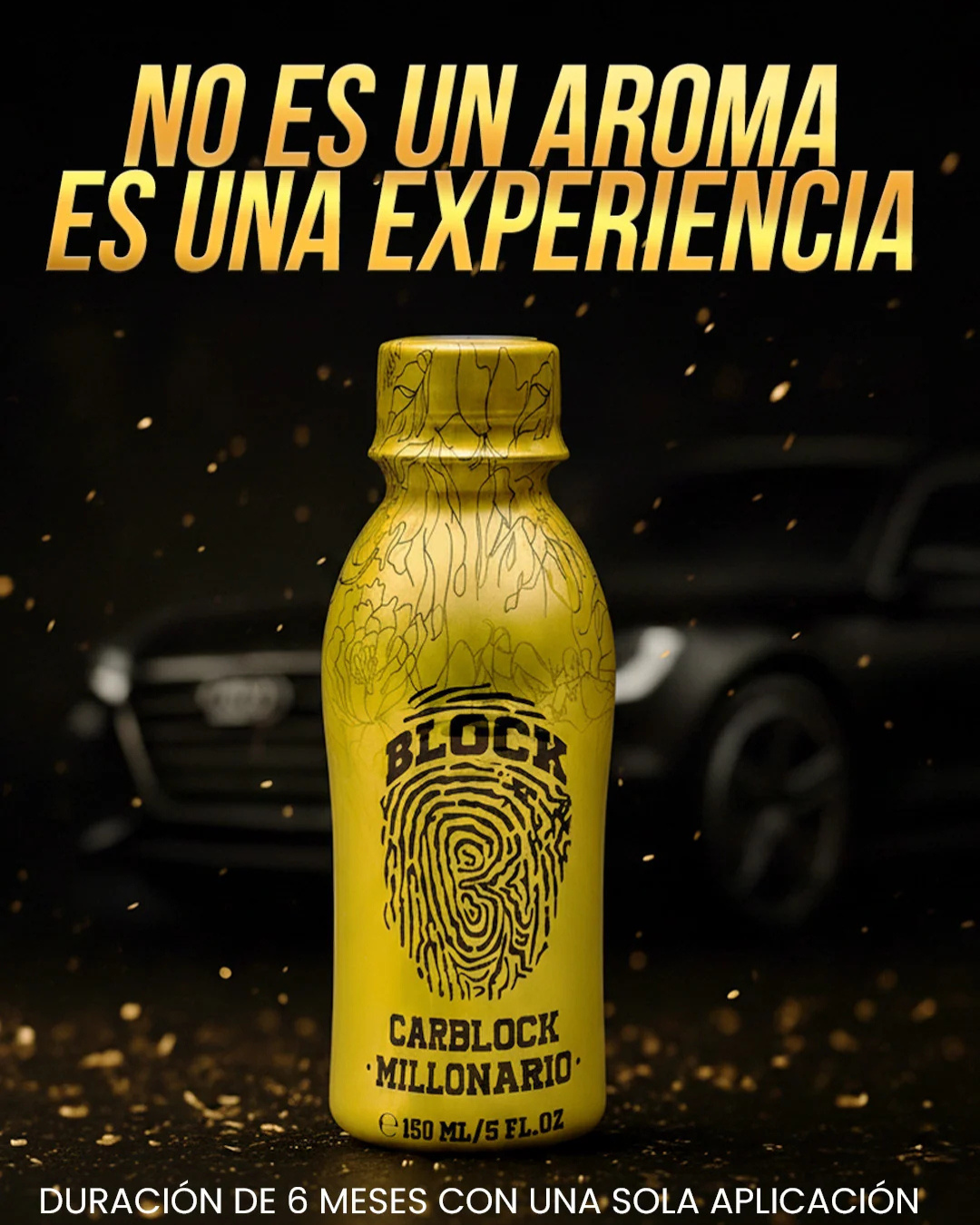 Carblock Botella Dorada Premium