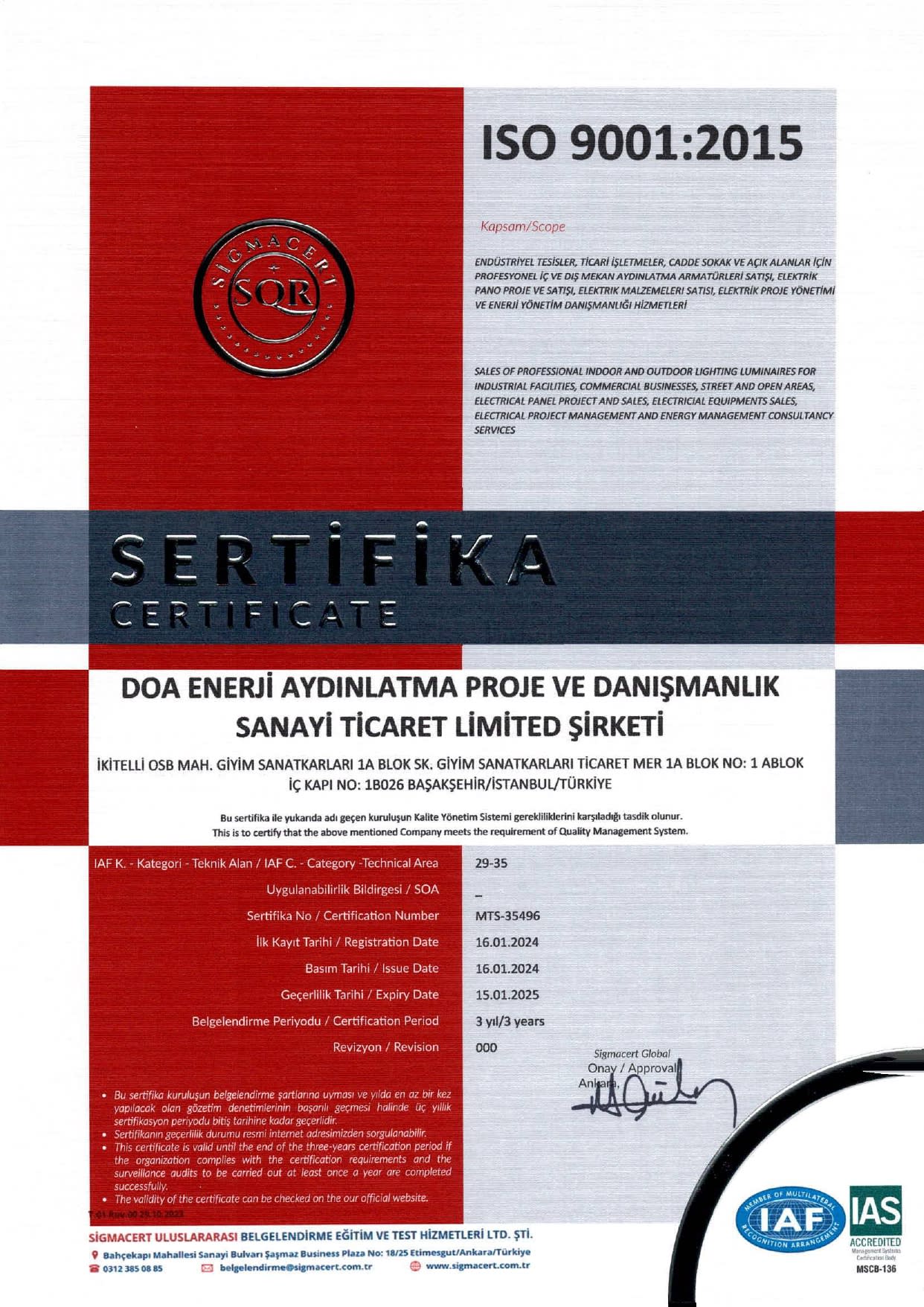 ISO 9001:2015