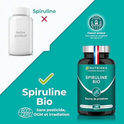 Vue 3 de Spiruline Bio Sans Excipients
