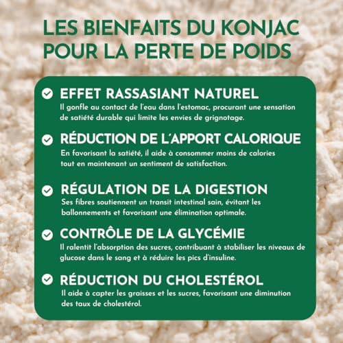 Vue 3 de Konjac Gelules Hautement Dosees