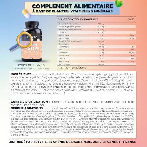 Vue 4 de Tryvite Burnslim Bruleur De