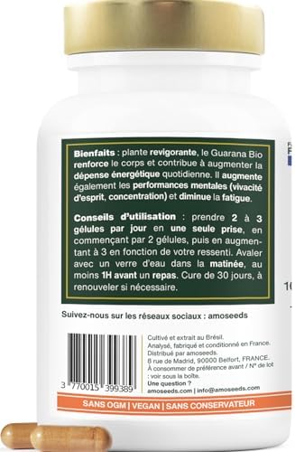 Vue 4 de Guarana Bio Extra Fort