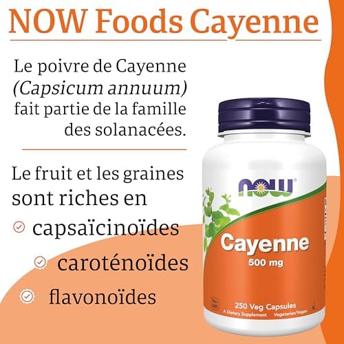 Vue 4 de Now Foods Cayenne Mg