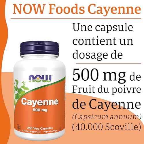 Vue 5 de Now Foods Cayenne Mg