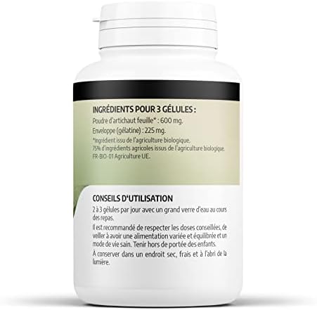 Vue 3 de Artichaut Mg Gelules Certifie