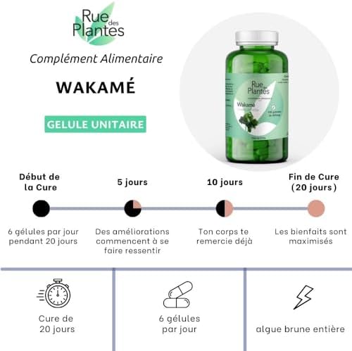 Vue 4 de Wakame Gelules Algues Brunes