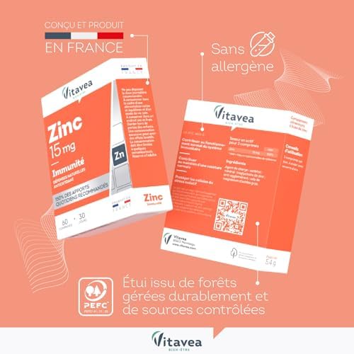 Vue 4 de Vitavea Zinc Haut Dosage
