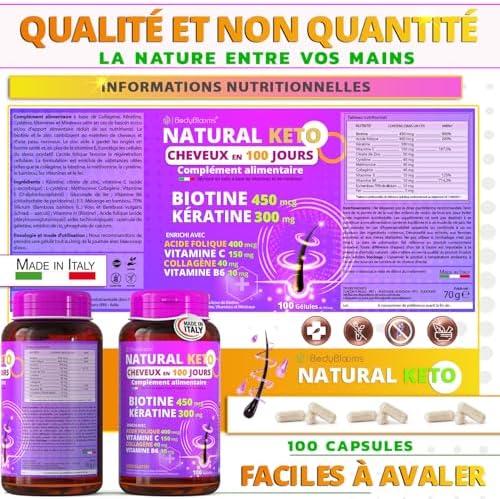 Vue 6 de Biotine Cheveux Pousse Rapide