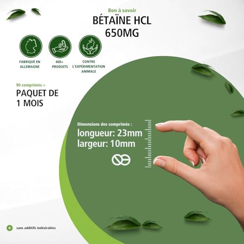 Vue 4 de Fairvital Betaine Hcl Mg