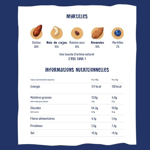 Vue 2 de Nkd Myrtilles Raw Barres