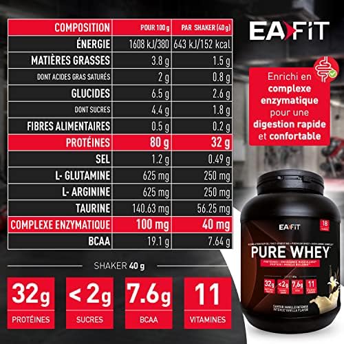 Vue 3 de Whey Protein Vanille Eafit