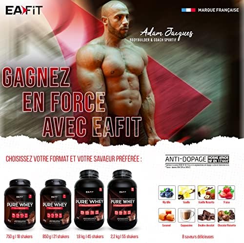 Vue 4 de Whey Protein Vanille Eafit