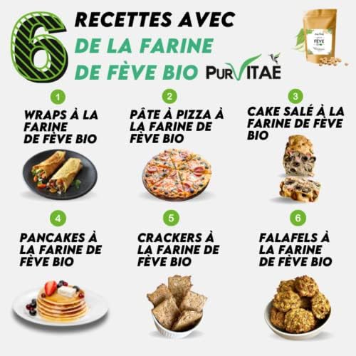 Vue 3 de Farine De Feve Bio