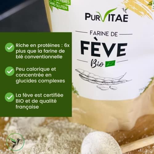 Vue 4 de Farine De Feve Bio