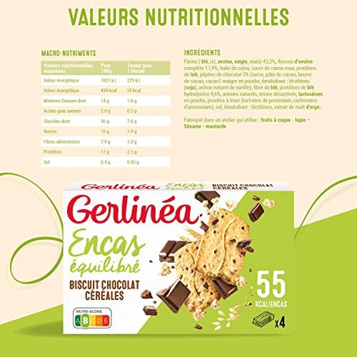 Vue 2 de Gerlinea Biscuits Chocolat Cereales