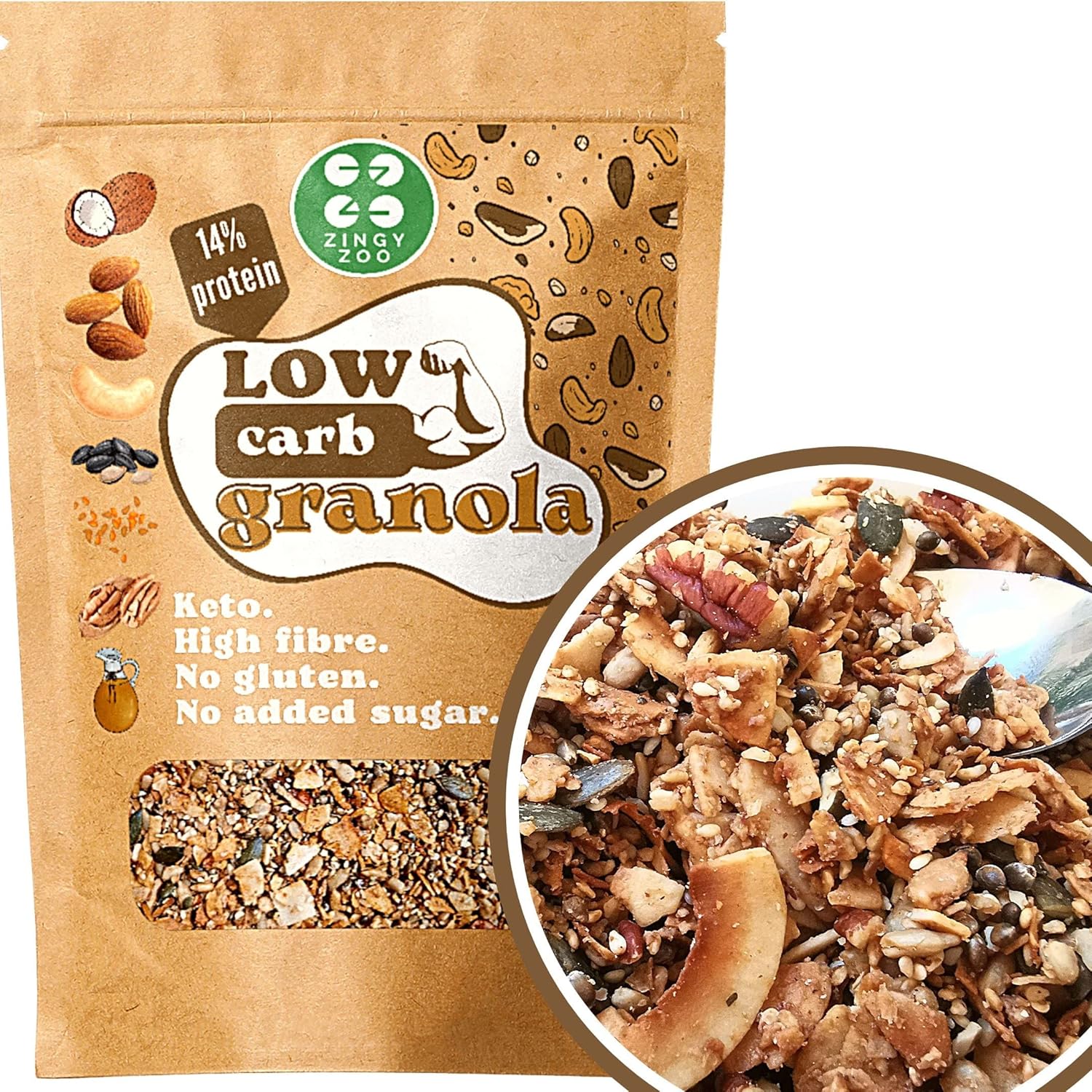 Keto Granola Sans Sucre