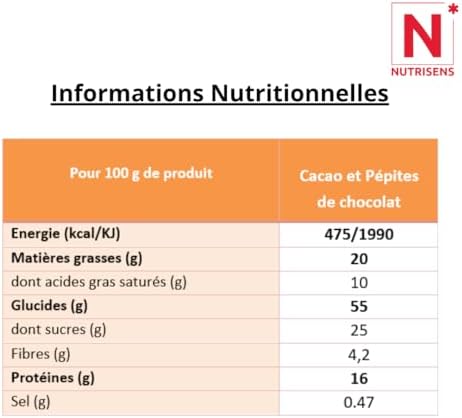 Vue 2 de Nutrisens Biscuits Sucres Proteines