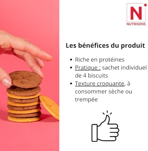 Vue 4 de Nutrisens Biscuits Sucres Proteines