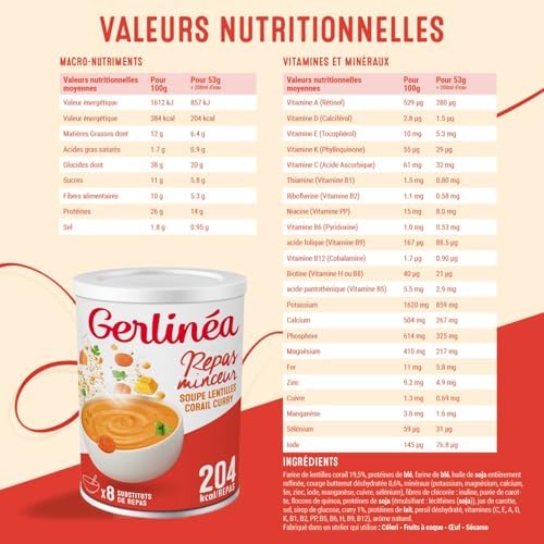 Vue 5 de Gerlinea Soupe Lentilles Corail