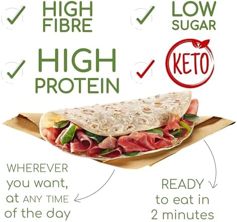 Vue 5 de Piadinas Proteiques Linediet Paquets