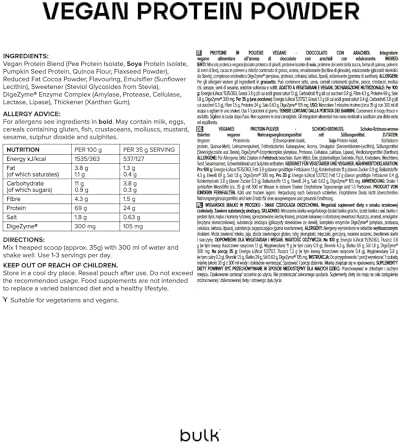 Vue 2 de Bulk Vegan Protein Powder