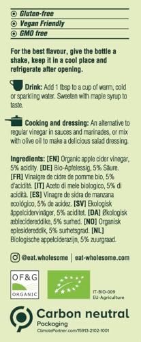 Vue 3 de Eat Wholesome Vinaigre De