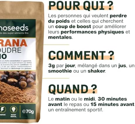 Vue 4 de Guarana En Poudre Bio