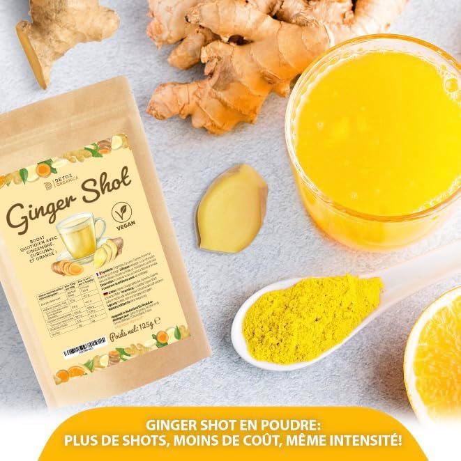 Vue 4 de Detox Organica Ginger Shot