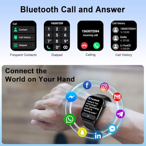 Vue 2 de Montre Connectee Homme Femme