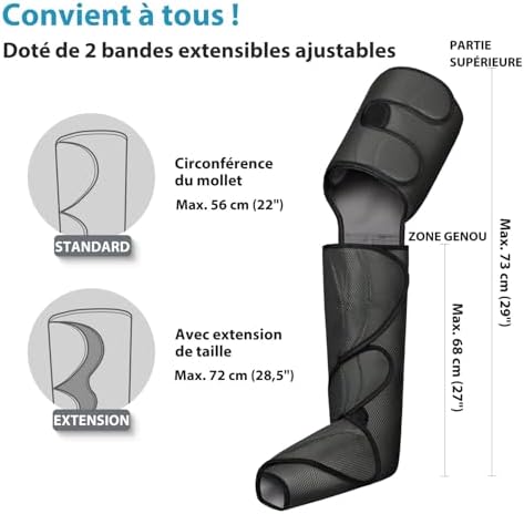 Vue 7 de Fit King Bottes Pressotherapie