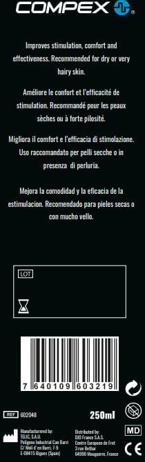 Vue 5 de Compex Mixte Gel Delectrostimulation