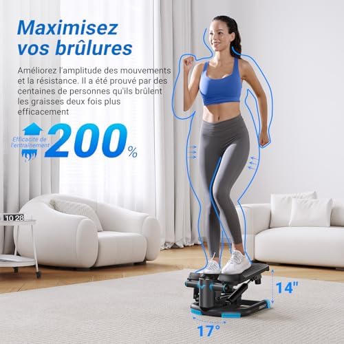 Vue 4 de Merach Mini Stepper Fitness