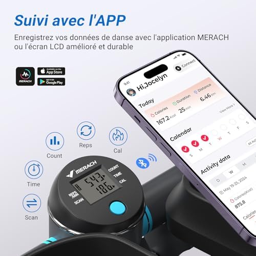 Vue 5 de Merach Mini Stepper Fitness