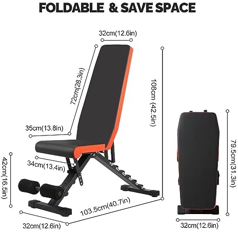 Vue 2 de Banc De Musculation Pliable