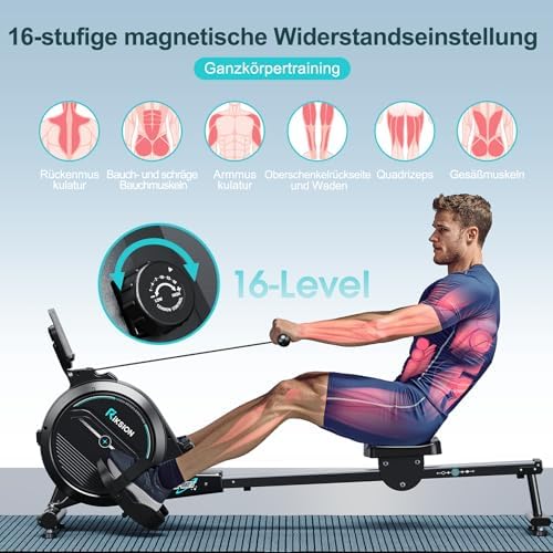 Vue 5 de Riksion Rameur Magnetique Avec