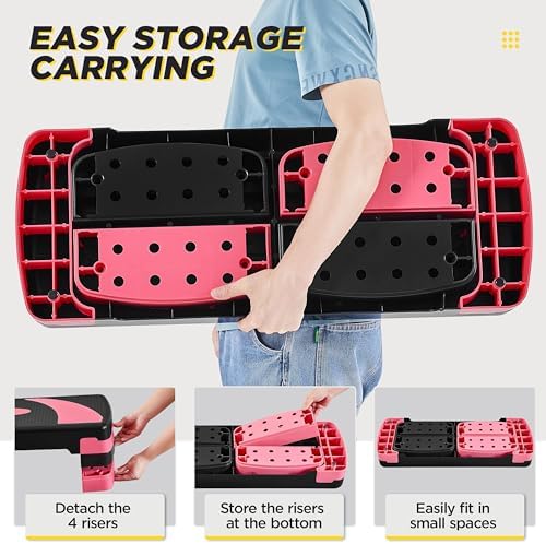 Vue 6 de Yaheetech Stepper Aerobic Step