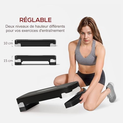 Vue 4 de Homcom Stepper Aerobic Fitness
