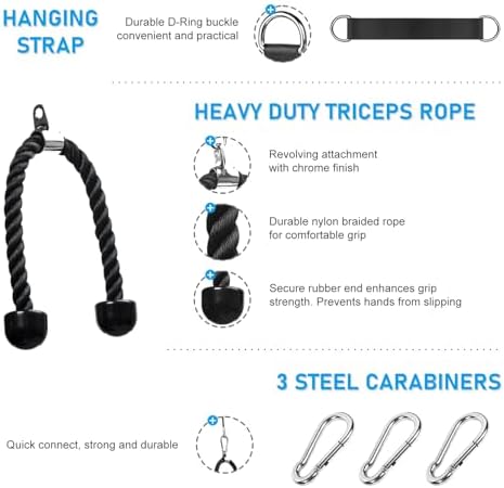 Vue 3 de Poulie Musculation Maison Cable