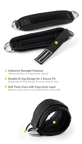 Vue 3 de Fitgriff Sangle Cheville Musculation