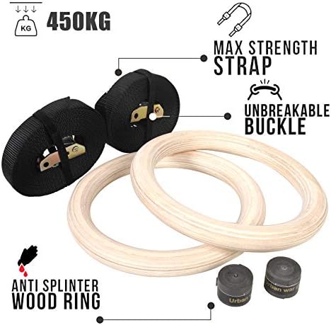 Vue 2 de Cclife Anneaux Gymnastique En