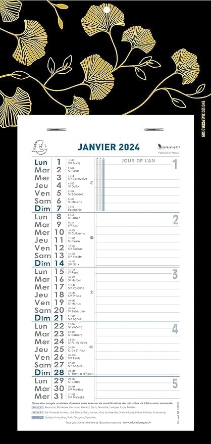 Exacompta Calendrier Mensuel