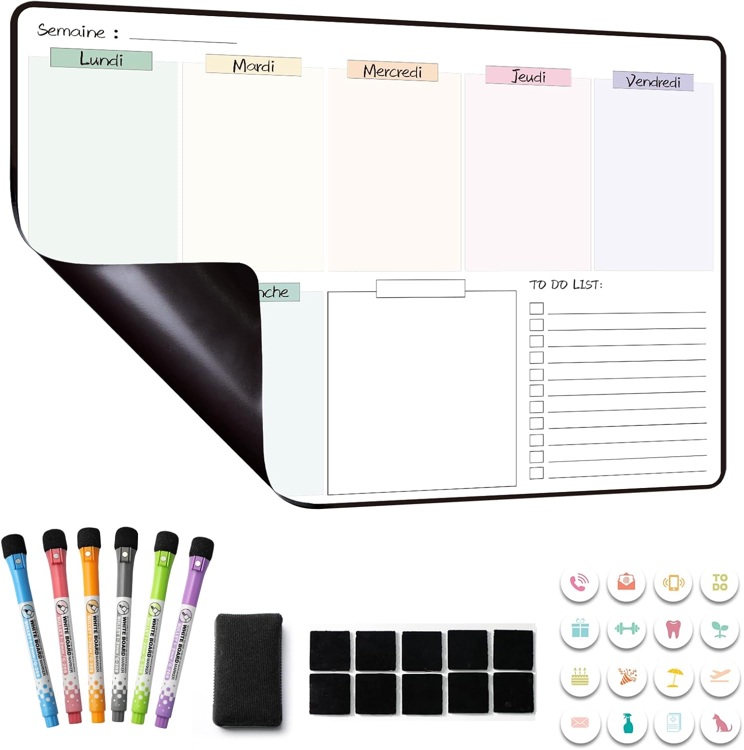 Mccorl Calendrier Magnetique Organisateur