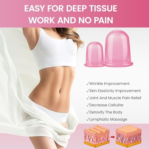 Vue 2 de Ventouses Massage En Siliconeanticellulite