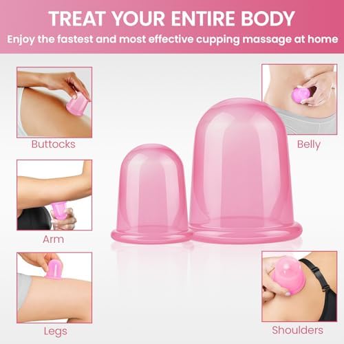 Vue 4 de Ventouses Massage En Siliconeanticellulite