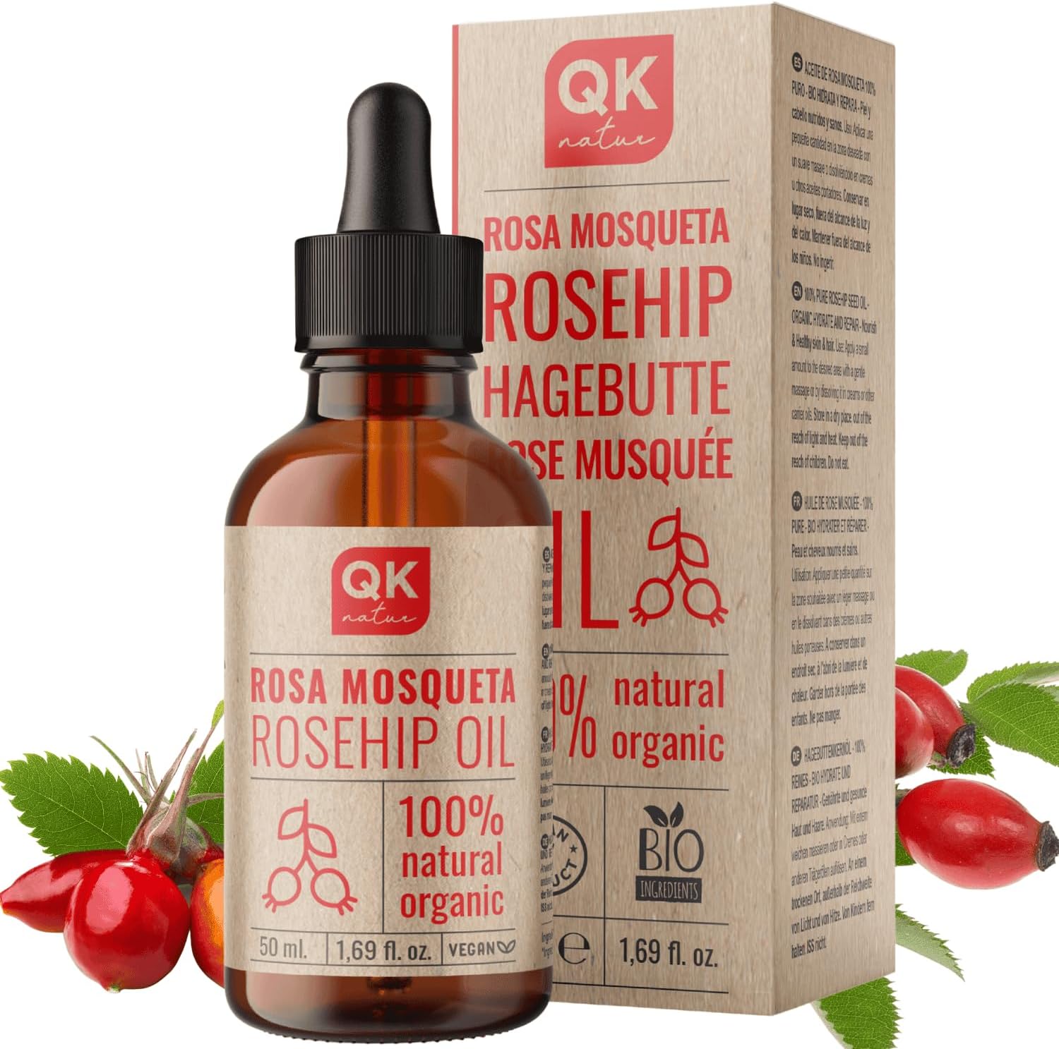 Qknatur Huile De Rose