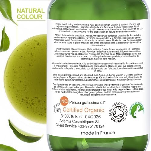 Vue 2 de Huile Avocat Bio Soin