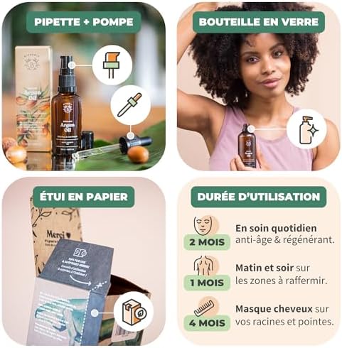 Vue 4 de Bionoble Huile Dargan Bio